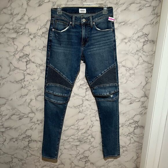 HUDSON JEANS ETHAN BIKER SKINNY JEAN - Picture 2 of 10